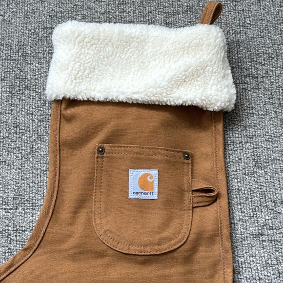 Carhartt Duck Canvas Khaki Brown Christmas Stocking - Picture 2 of 5